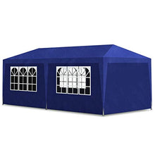 vidaXL Tenda per Feste 3x6 m Blu in Acciaio e PE Tendone da Giardino Gazebo