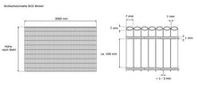 jarolift Canniccio Coprente per Esterni Eco Wicker 120 x 300cm, Marrone