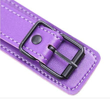 Collana regolabile con colletto in pelle con catena