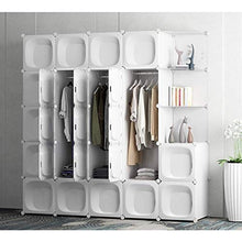 Cassapanche GGJIN Armadio stratificato Bianco Combinazione della Stanza Camera da Letto dello Studente di College Montaggio Semplice Push-Pull Moderna
