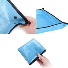 VMNG 2pcs Gardening Waterproof Folding Dust Proof Mat Reusable Flower Planting Mats Transplanting Foldable Pad Mix Soil Lock Design (100 * 100cm,Black)