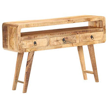 vidaXL Credenza 120x30x75 cm in Legno Massello di Mango Grezzo