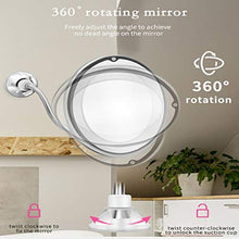 WENYOG Specchio Trucco Specchio per Il Trucco a Specchio Flessibile con specchi di vanità Leggera 10x Specchi da ingrandimento La Luce Ruota Specchio da Tavolo