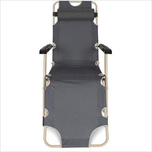 FGA Sedia reclinabile/Pieghevole Sedia Pieghevole in Alluminio Portatile Multifunzionale Sedia Moderna di Design Casual per Balcone Esterno Sedia Pieghevole Grigia da Giardino