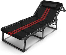 CDFC Pieghevole reclinabile Sole Lettino Giardino Camping Bed Sedia Accompagnatore Bed Letto Sun Regolabile in TextOline
