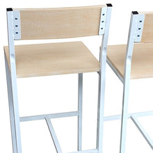 yelloo MOD. JESOLO Set Tavolo Bar e 4 SGABELLI Bianco H.96cm Arredamento Mobili Casa