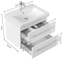 Mobile bagno con lavabo Villeroy & Boch Subway 2.0 65cm rovere chiaro