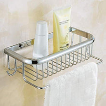 ZJ LIUJING Piazza Basket, Bagno Mensola, Ciondolo Bagno Hardware, Piazza Carrello Frame Corner, Argento Rettangolare Durevole (Size : 30cm)