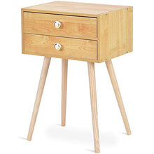 DREAMADE Comodino in Legno per Camera da Letto Comodino con Cassetti 40x30x60,5cm