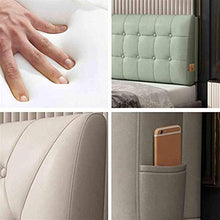 WEHKJIYT Cuscini Testiera Letto Pad, Tessuto Tecnologico Indossabile Spugna di Carbone bambù Non Si Deforma Facilmente Non Stanco da Molto Tempo-160x60x10cm_Un