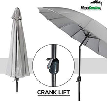 MaxxGarden Shanghai, ombrellone da giardino rotondo, Ø 270 cm, colore beige