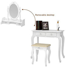 Krispich Modern Concise - Cassettiera con 4 cassetti, rotazione a 360°, colore: Bianco