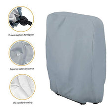 Coperture della sedia sedile ribaltabile copertura Giardino Outdoor antipolvere impermeabile resistente per Prato mobilia del Patio Grey