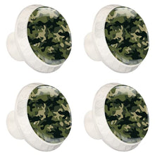 Maniglie per cassetti Manopole per cassetti Manopole rotonde Confezione da 4 per armadietto, cassetti, cassettiere, cassettiere ecc. Verde mimetico mimetico