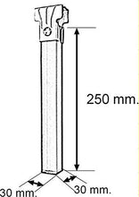 WOLFPACK LINEA PROFESIONAL Set 4 Gambe a Rete con Ruote 275 x 30 x 30 cm, Metallo, Neutro, 39x5x3 cm
