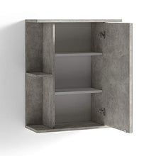 Homexperts Lido Armadio con Specchio, Melammina, Beton Light Atelier, 60 x 70 x 30cm (BxHxT)