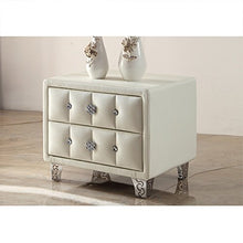 XiuHUa Comodino in Pelle in Pelle Semplice Comodino in Legno massello con Due cassetti Mobili da Camera da Letto