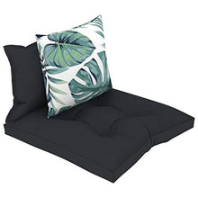 Goliraya Cuscini per Divani su Pallet 3 pz in Tessuto Antracite,Cuscino Quadrato,Cuscino da Esterno,Cuscino Divano,Cuscino Pallet