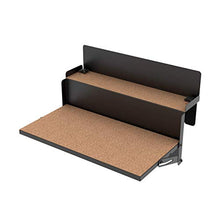 LEVIRA Tavolo Pieghevole da Balcone ForFun, 48 x 35 x 29 - Nero