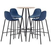 SKM Set da Bar 5 pz in Tessuto Blu E