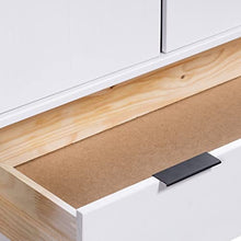 Armadio New York Range, in legno di pino massiccio, bianco