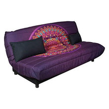 Esidra Letto Spedi, Divano Tessuto, con Contenitore, Due Cuscini, (Viola), 190x105