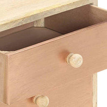 H-CAR Comodino Comodino Comodino Comodino 40x35x50 Cm Legno Massello di Mango