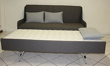 Ponti Divani - Divano Letto a Tre postazioni - Tris - Divano Letto a Castello con Tre Letti materassi sfoderabili compresi - Meccanismo Innovativo Produzione 100% Italiana - Tessuto Verde