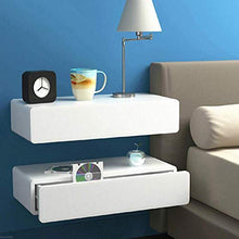 Semplicità Elegante Scaffale a Muro Scaffali Sospesi Scaffali in Legno Massello Cassetto Di Stoccaggio Semplice Resistente All'Usura Salva Spazio Camera da Letto - 2 Dimensioni, HJJ, bianca, 60x28