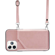 Lanyard - Custodia per carte di credito per iPhone 11 Pro Max (6,5 pollici), colore: Oro rosa