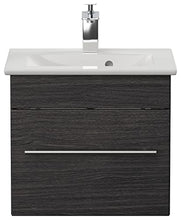 Mobile bagno con lavabo Villeroy & Boch Venticello 50cm antracite venato