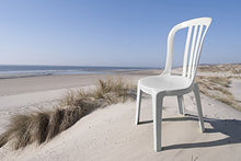 GROSFILLEX Miami Sedia Bistrot, Bianco, 88 x 54 x 44 cm