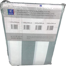 EUROSTYLE Tenda da Sole Art. Rivers tendone Protegge da Raggi UV ultravioletti Oscurante da Interno Esterno antistrappo Resistente alla Pioggia (145x290cm, Grigio)
