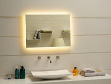Dr. Fleischmann Specchio del Bagno con Illuminazione LED GS084N Bianco Caldo IP44 (100 x 70 cm)