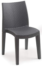 Sedia Lady Imp. - Rattan, Colore Antracite