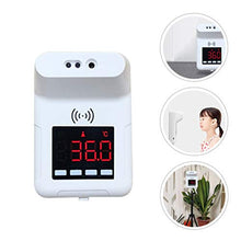 Hemoton - Termometro digitale senza contatto con display LCD digitale e allarme febbre per scuola e ufficio senza batteria