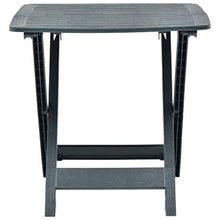 SKM Tavolo da Giardino Pieghevole Verde 79x72x70 cm in Plastica