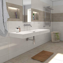LUX ELEMENTS LLAVE5001 - Lavandino da appoggio, pronto da piastrellare, 117 x 58,5 x 10 cm, colore: Grigio