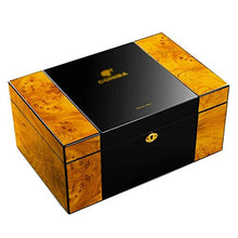 XZJJZ Desktop Cigar Humidor - Rettangolare umidificatore con Vassoio e separatore Regolabile