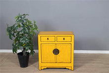 Yajutang - Comò con 2 Ante e 2 cassetti, Colore: Giallo