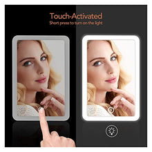 WXL Specchi da Tavolo Specchio per Il Trucco Illuminato Specchio per vanità da Viaggio con luci USB Charging Light Table Specchio cosmetico con Interruttore Touch Screen Specchio Trucco con LED