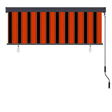 Tenda a rullo per esterni, 170 x 250 cm, arancione e marrone