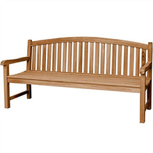 Panca da giardino Bari Teak in legno massiccio, larghezza 180 cm