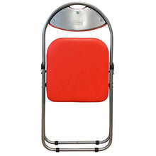 Harbour Housewares Sedia Pieghevole da Ufficio Imbottita - Rosso