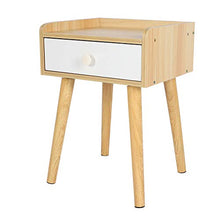 Hyjgjzjh - Comodino per camera da letto, cassetto, mobiletto da comodino (colore legno) semplice e moderno