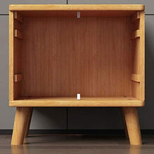 WALNUTA Comodino in Legno massello Armadio Camera da Letto dal Design Semplice e Moderno, Comodino Doppio cassetto