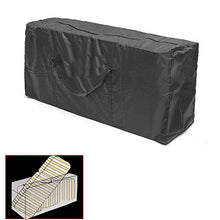 ZZGood All'aperto Cuscino per mobili da Giardino Borsa di stoccaggio Borsa Multi-Funzione, Resistente all'Acqua, Custodia, Nero