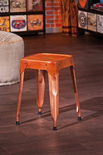 Links - Urban A21 - Set 4 sgabelli. Dim: 35x35x45 h cm. Col: Marrone. Mat: Metallo.