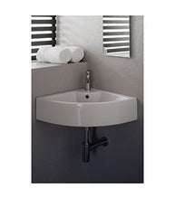 Lavabo appoggio o sospeso angolare cm 47,5 Square