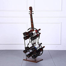 XUSHEN-HU Creativo Violino Modeling Metallo del Ferro Grande Vino Telaio Casa